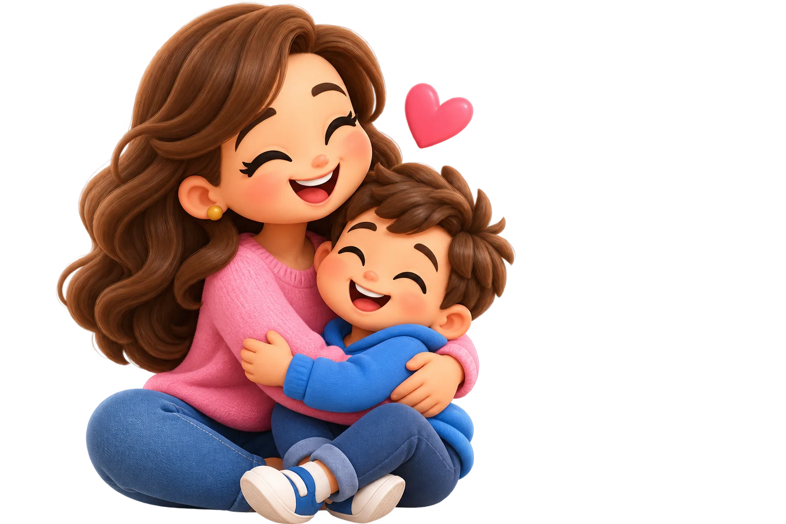 Mãe e criança juntas