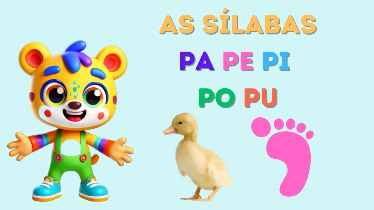 Aprender as sílabas PA PE PI PO PU com o Lupi